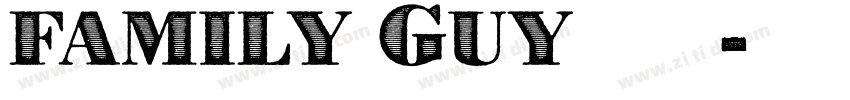 family Guy 字体字体转换